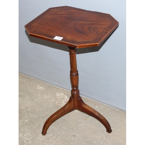 132 - Antique mahogany wine table, approx 43cm x 67cm x 35cm