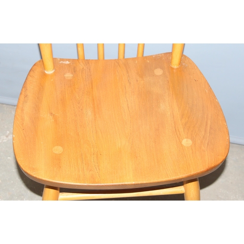 139 - Pair of blonde Ercol Grand Windsor dining chairs