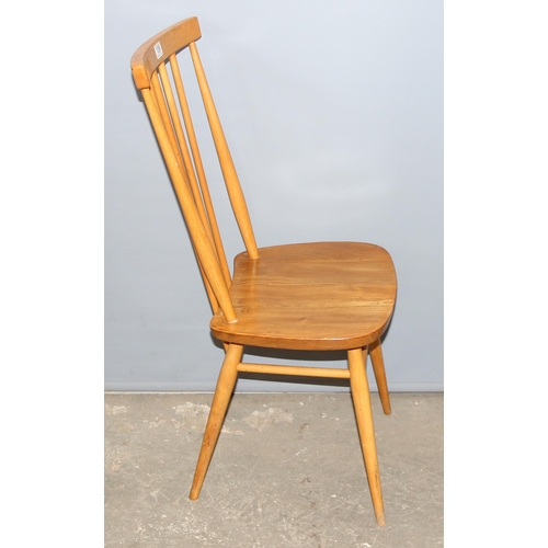 139 - Pair of blonde Ercol Grand Windsor dining chairs