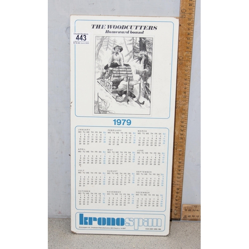 1790A - Qty of misc to incl a 1979 advertising calendar 