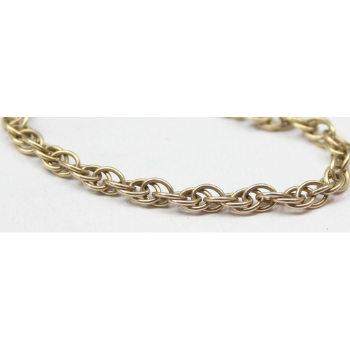 1107 - 9ct gold bracelet, marked to clasp and XRF confirmed, approx 3.35g gross