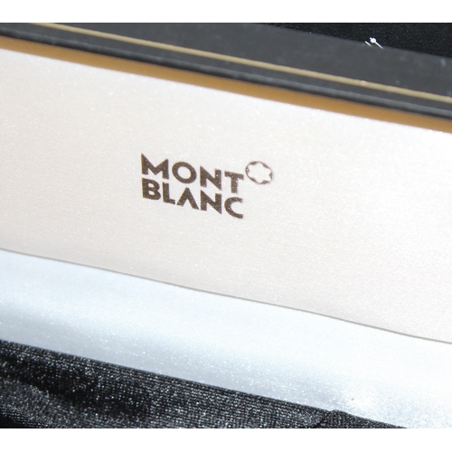 1104 - Qty of empty jewellery, pen and glasses cases to incl Mont Blanc