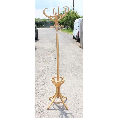 172 - Bentwood coat stand, approx 198cm