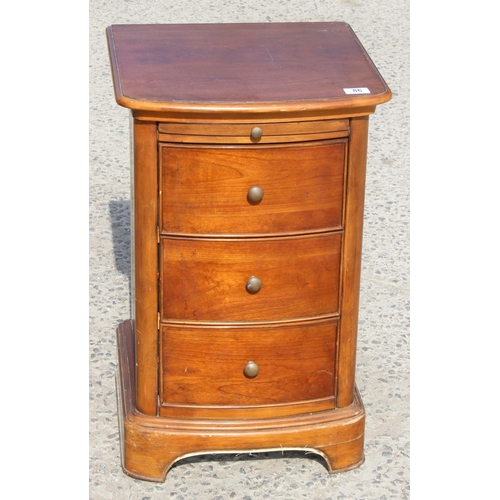 86 - A small antique style bedside cabinet by Willis & Gambier, approx 43cm wide x 68cm tall x 42cm deep