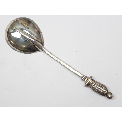 1051 - A heavy cast silver Apostle spoon with St Nicholas terminal, Sheffield 1973 by The Royal Irish Silve... 