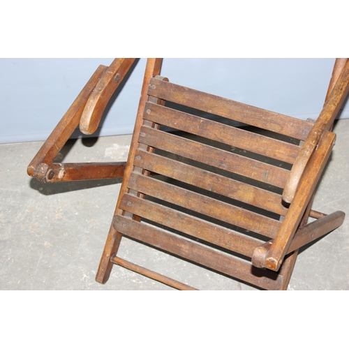 73 - A 19th century folding mahogany campaign chair