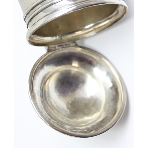 1053 - Dutchess of Sutherland Cripples Guild, and unusual small silver plated lidded tankard, approx 12cm t... 