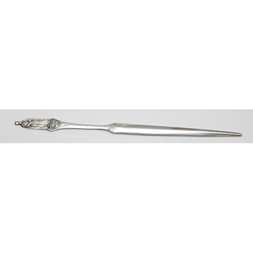 1058 - A solid silver Queen Elizabeth II silver letter opener, Sheffield 1977 by Cooper Brothers & Sons Ltd... 