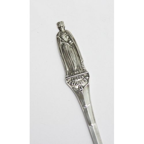 1058 - A solid silver Queen Elizabeth II silver letter opener, Sheffield 1977 by Cooper Brothers & Sons Ltd... 