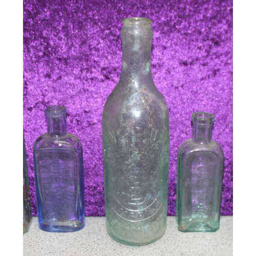 1794 - Qty of antique and later glass bottles