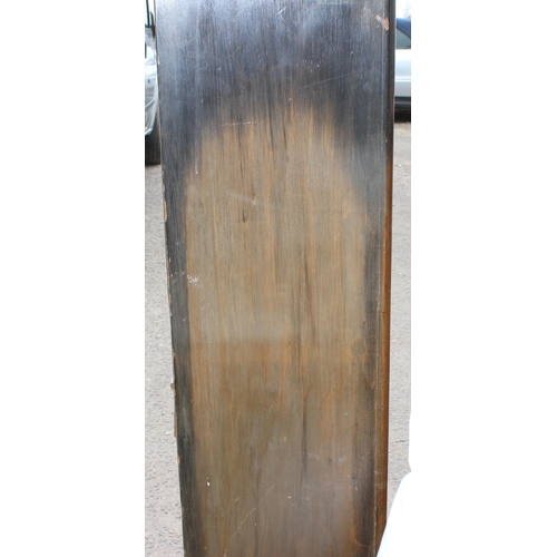 43 - An early 20th century Chinese carved wooden 9 drawer chest of drawers, approx 41cm wide x 153cm tall