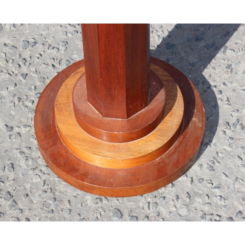 64 - Wooden column plinth standing approx 110cm tall