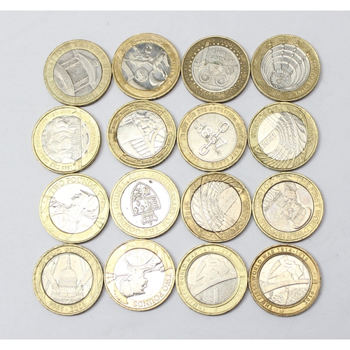 1209 - Qty of assorted collectable £2 coins, some rare designs, £32 face value