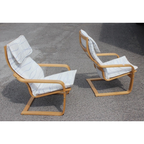 105 - A pair of retro Ikea bentwood chairs