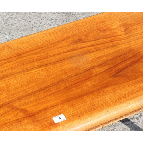 4 - A retro 1960's Danish teak coffee table of rectangular form, designed by Johannes Andersen for CFC S... 