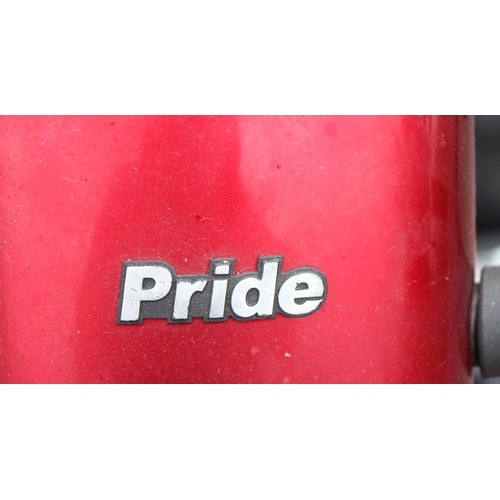 702 - Pride Colt Plus mobility scooter in red with cover, key and charger