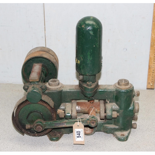 Antique belt driven water on sale pump