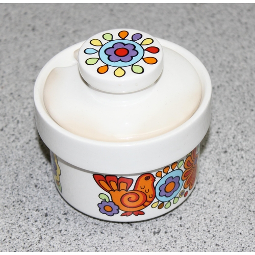 1651 - Colourful retro 1960's Lord Nelson Pottery tableware in the 'Gaytime' pattern, to incl cruet set and... 