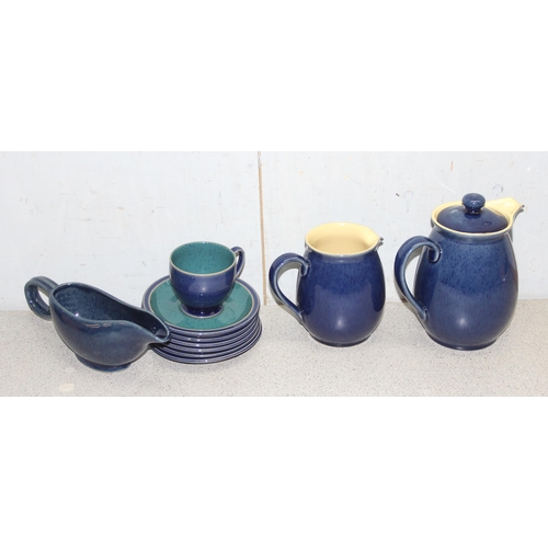 1830 - Qty of Denby Cottage blue dinner & cook stoneware to include roasting dishes & stew pots