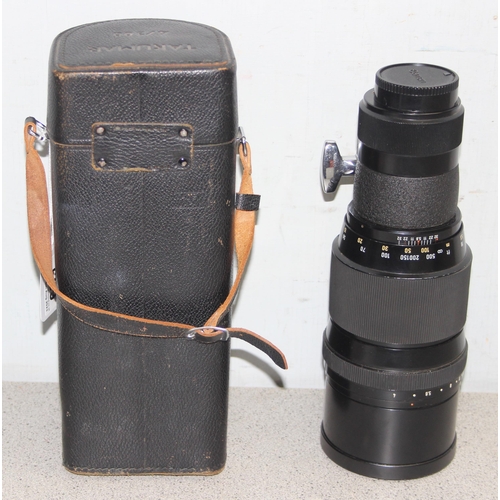 669 - Pentax Super Takumar 300 1:4 camera lens with original carry case