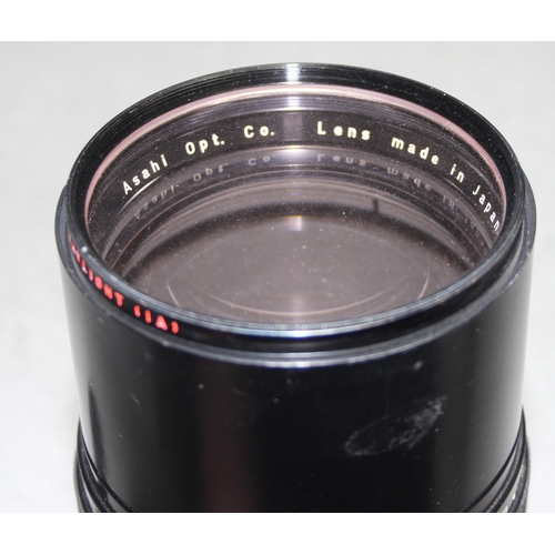 669 - Pentax Super Takumar 300 1:4 camera lens with original carry case