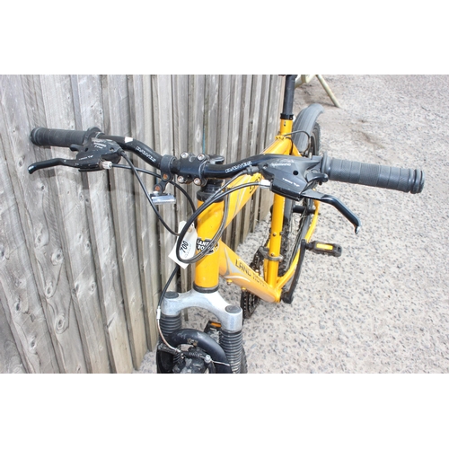 700 - Yellow Land Rover mountain bike