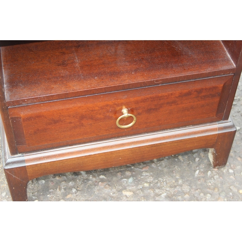 29 - A pair of Retro Stag Minstrel bedside cabinet with single drawers, approx 53cm wide x 47cm deep x 50... 