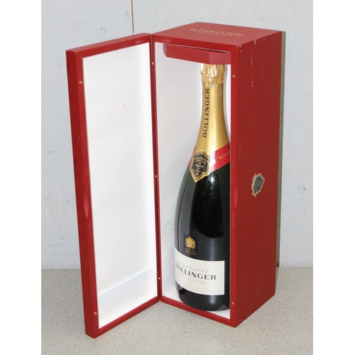 1613 - Large boxed Jeroboam Bollinger display champagne bottle