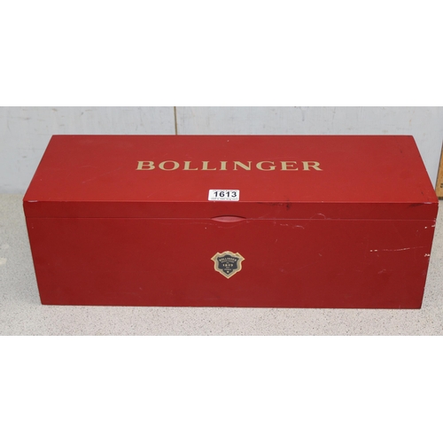 1613 - Large boxed Jeroboam Bollinger display champagne bottle