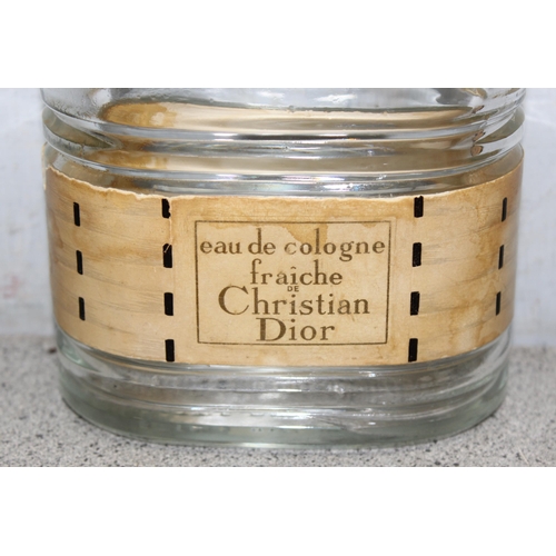 1618 - Large vintage eau de cologne fraiche de Christian Dior cologne bottle (empty - 32 fl oz)