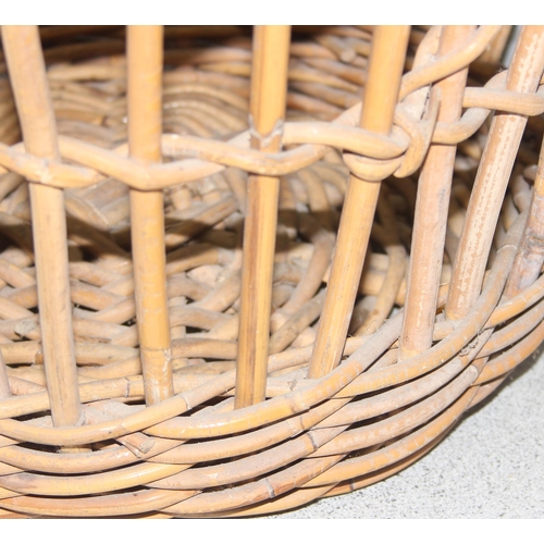 271 - Vintage wicker log basket, approx 57cm wide