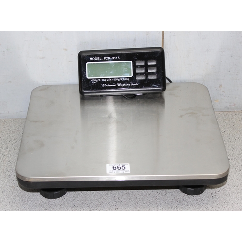 665 - PCR-3115 300kg/100g LCD Display Digital Weighing Postal Scale (missing foot)