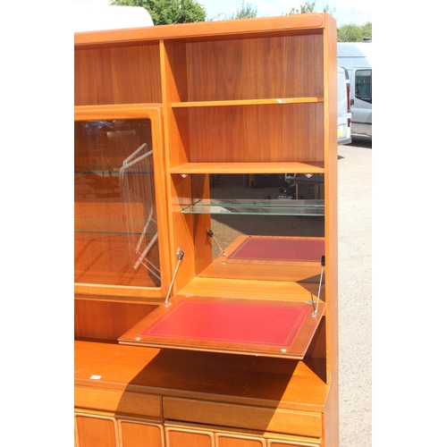 148 - A retro McIntosh sideboard or display cabinet, approx 179cm wide x 42cm deep x 193cm tall