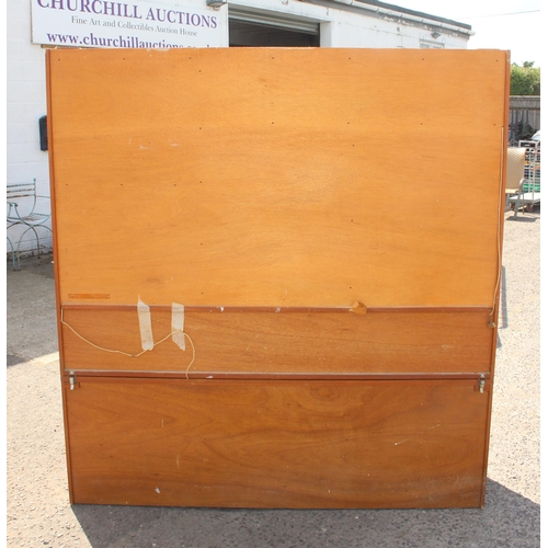 148 - A retro McIntosh sideboard or display cabinet, approx 179cm wide x 42cm deep x 193cm tall