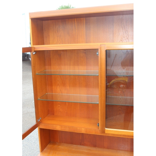 149 - A retro McIntosh sideboard or display cabinet, approx 120cm wide x 43cm deep x 193cm tall