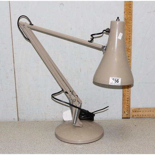 256 - Anglepoise lamp in fawn/mushroom colour