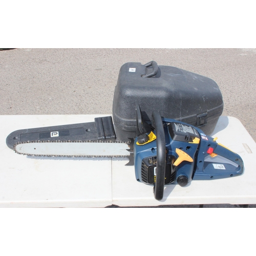 346 - Pro Performance petrol chainsaw in case