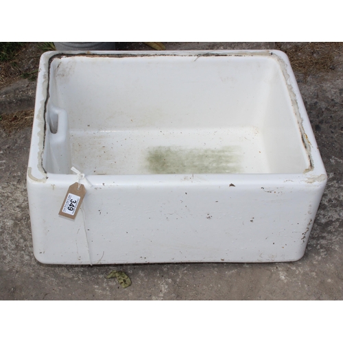 349 - Belfast sink, approx 59cm wide