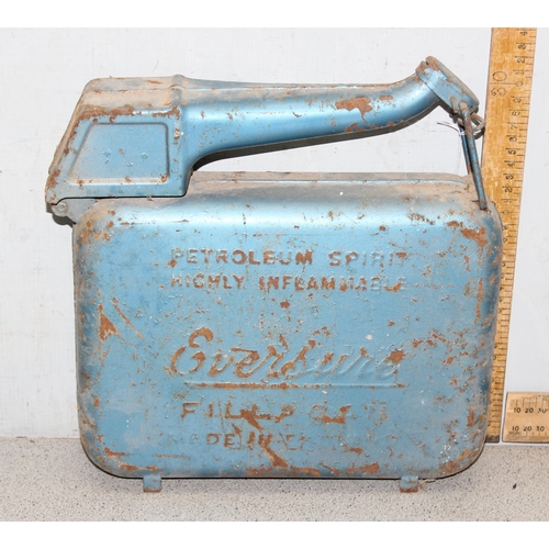 716 - Vintage Eversure fuel can in blue