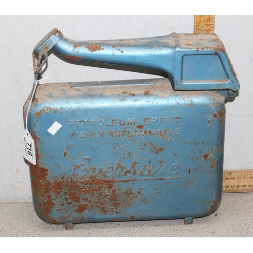 716 - Vintage Eversure fuel can in blue