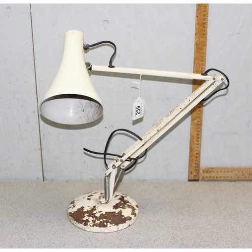 259 - Vintage Anglepoise Apex 90 lamp cream in colour