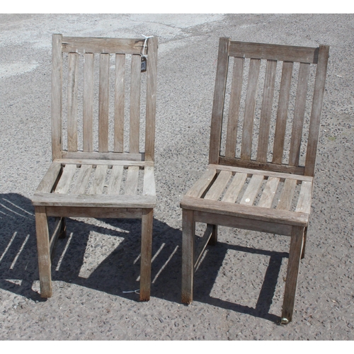 339 - 2 teak garden chairs