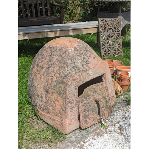 300 - An extremely rare complete Cornish Clome or Cloam oven with removable clay door, likely 19th century... 