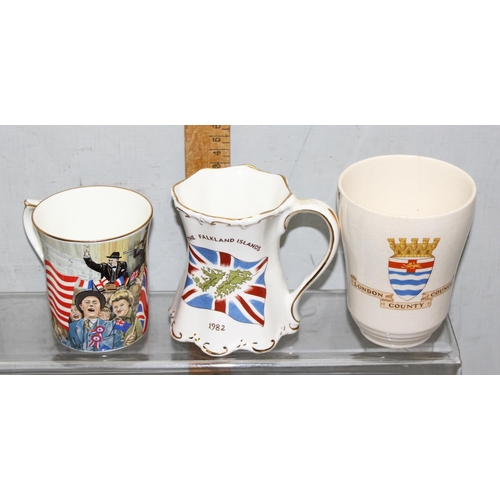 1827 - Assorted Royal commemorative ware to incl an Edward VIII handkerchief