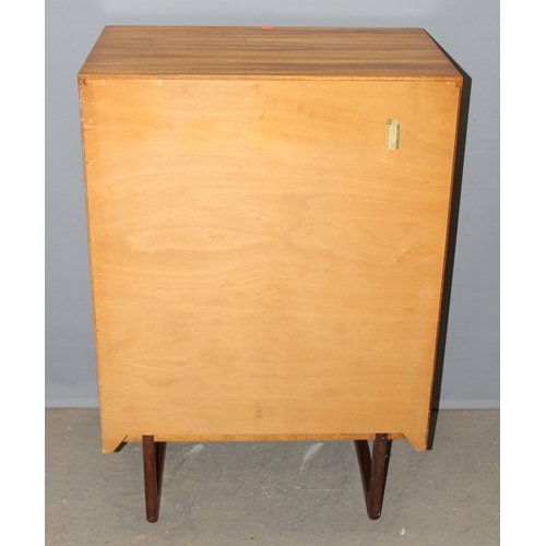 1 - A retro Uniflex 6 drawer chest of drawers, approx 75cm wide x 46cm deep x 112cm tall