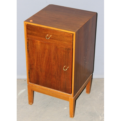 7 - A retro Stag bedside cabinet, approx 38cm wide x 39cm deep x 71cm tall