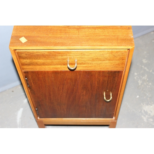 7 - A retro Stag bedside cabinet, approx 38cm wide x 39cm deep x 71cm tall