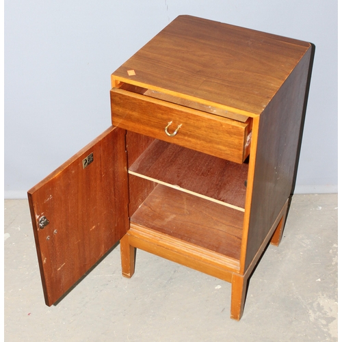 7 - A retro Stag bedside cabinet, approx 38cm wide x 39cm deep x 71cm tall