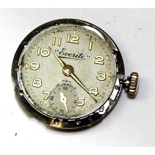 1320 - A vintage 9ct gold cased ladies watch, London 1959, with a gold plated strap, a further 9ct gold met... 