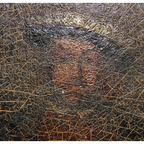 404A - A small vintage oil on board of King Henry VIII, in gilt frame, unsigned, approx 28cm x 23cm inc fra... 